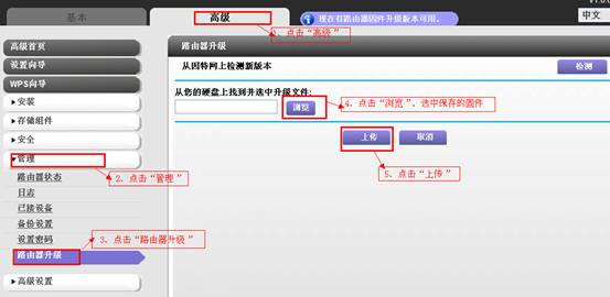 网件netgear路由器WNR500 固件升级指南