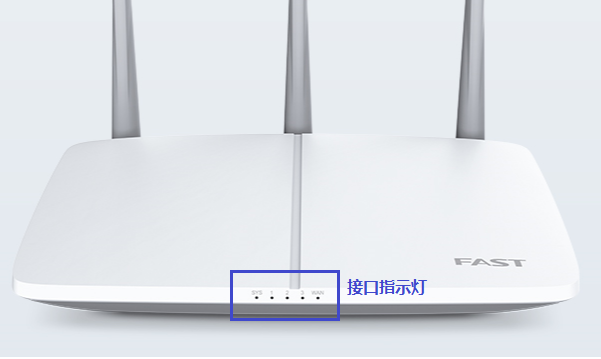 迅捷FAST路由器连接网线后对应端口指示灯不亮如何解决